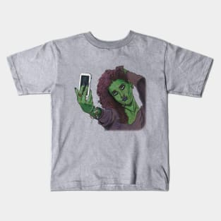 Goblin Cell Phone Instagram Selfie Kids T-Shirt